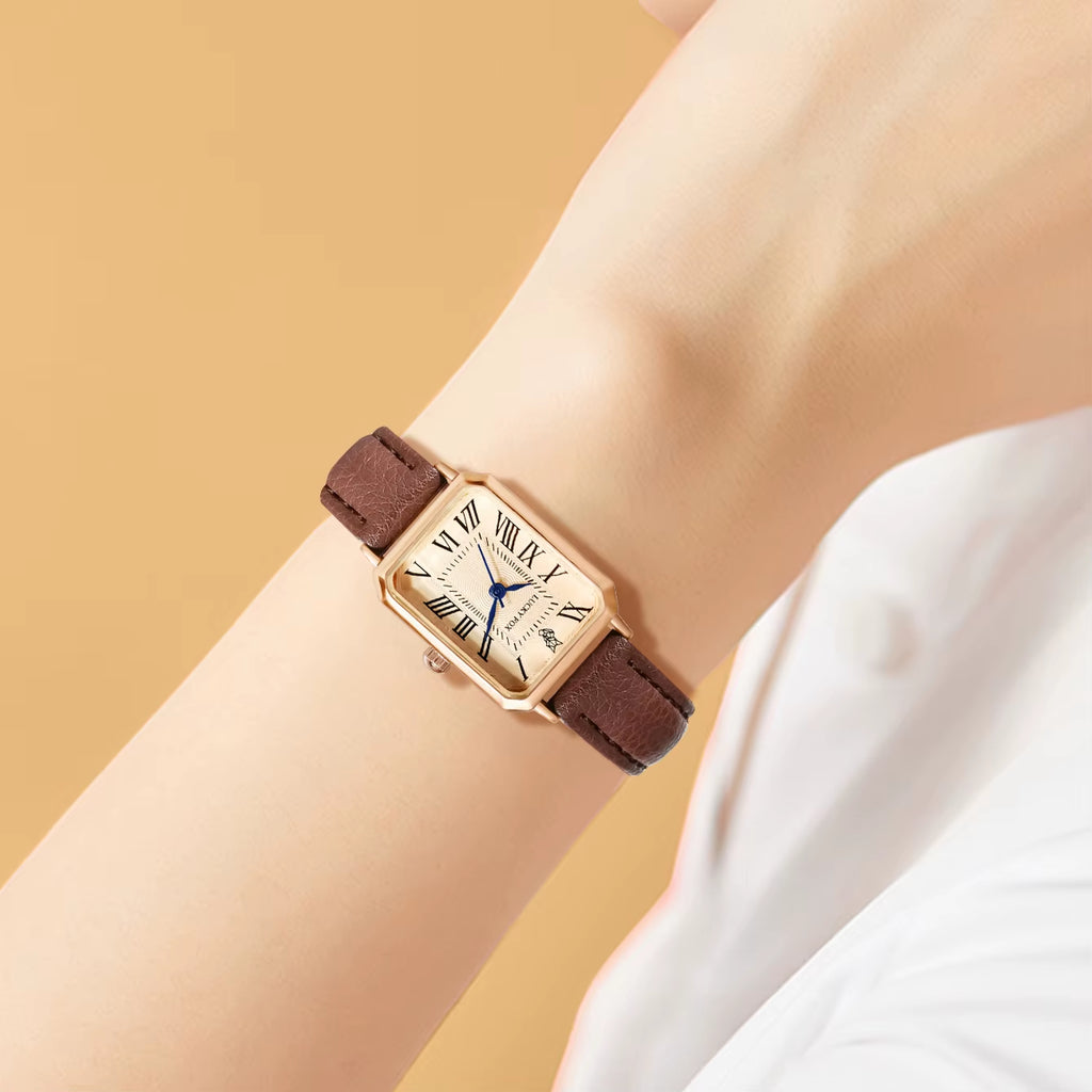 L’Élégance du Temps – Montre Rétro pour Femme